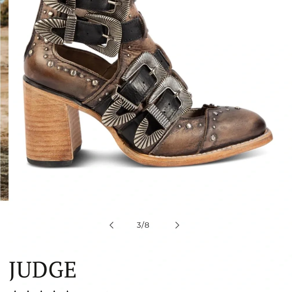 Freebird Black Heeled Boots with Strappy Design - Picture 2 of 9